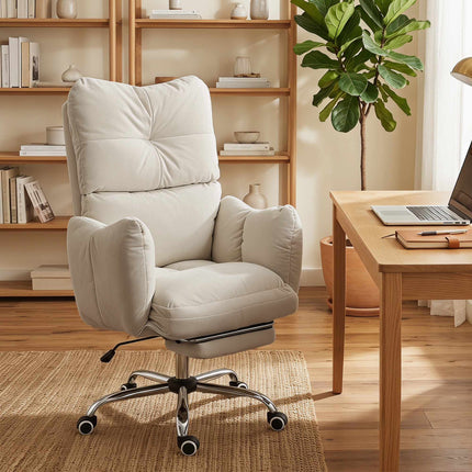 Ergonomická kancelářská židle s podnožkou, nastavitelné opěradlo
