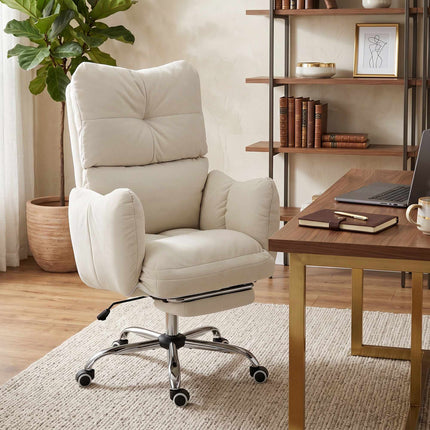 Ergonomická kancelářská židle s podnožkou, nastavitelné opěradlo