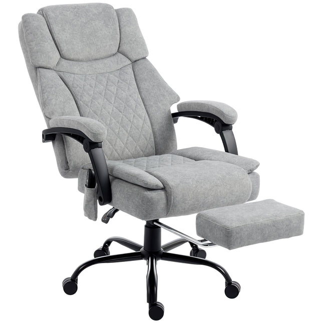 Ergonomická kancelářská židle s masáží a vyhříváním, sklopení 135