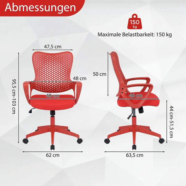 Ergonomická kancelářská židle se síťovaným opěradlem, nastavitelná výška