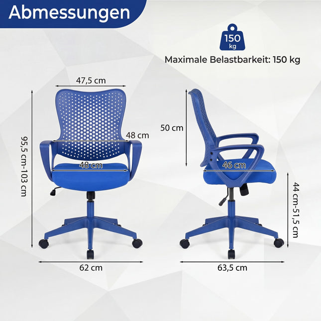 Ergonomická kancelářská židle se síťovaným opěradlem, nastavitelná výška