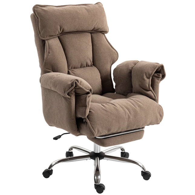 Ergonomická kancelářská židle s polohovacím opěradlem a podnožkou