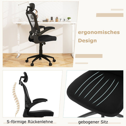 Ergonomická síťovaná kancelářská židle s houpacím opěradlem, manažerská otočná počítačová židle