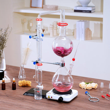Essential Oil Distillation Kit, 2000ml, 24/40, 28-Piece