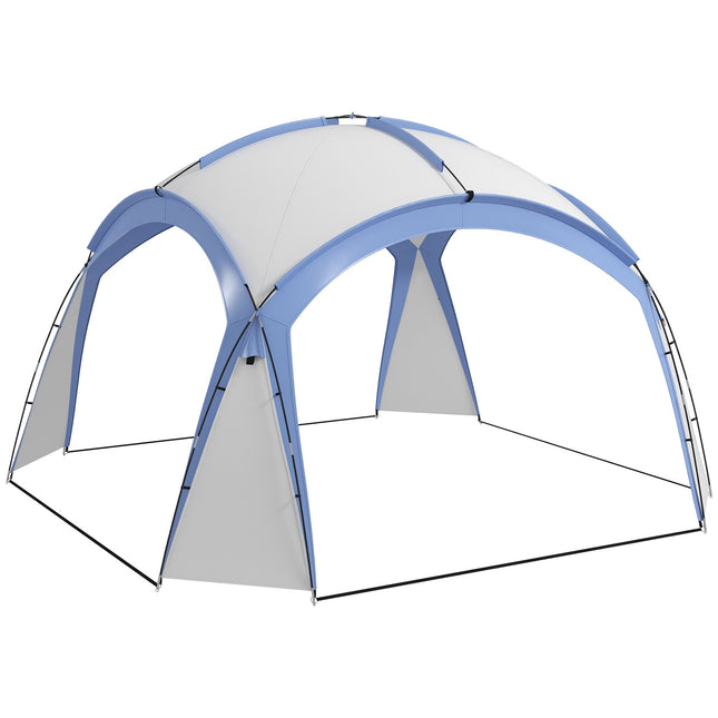 Zahradní altán 3.5x3.5 m s dvířky na háčky, voděodolný, modrá