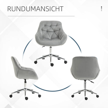Manažerská kancelářská židle, výškově nastavitelná, šedý polyester