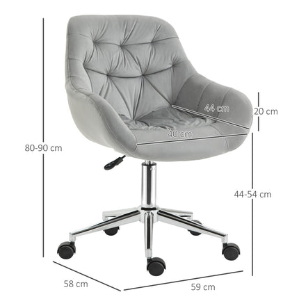 Manažerská kancelářská židle, výškově nastavitelná, šedý polyester