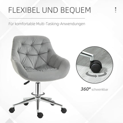 Manažerská kancelářská židle, výškově nastavitelná, šedý polyester