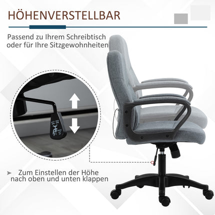 Ergonomická kancelářská židle s masážní funkcí přes USB