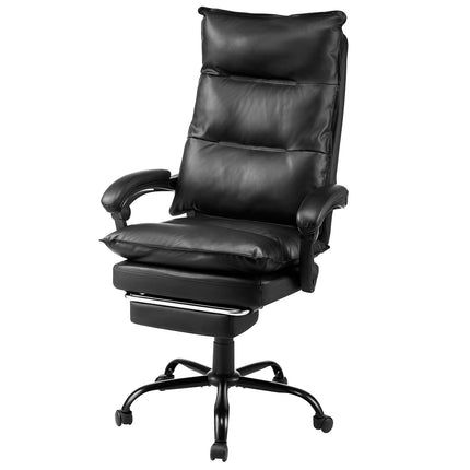 Executive Office Chair, High Back, Footrest, 135 Recline