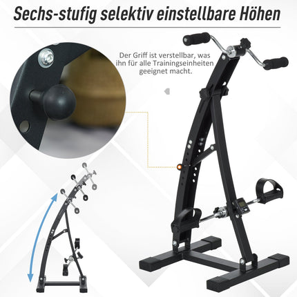 Rotoped pro seniory, robustní ocel, černý