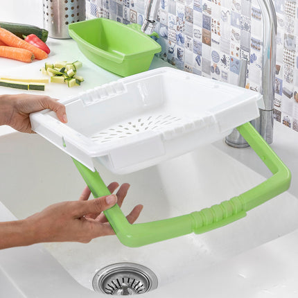 Rozkládací krájecí prkénko 3v1 s podnosem, nádobou a odkapávačem PractiCut InnovaGoods