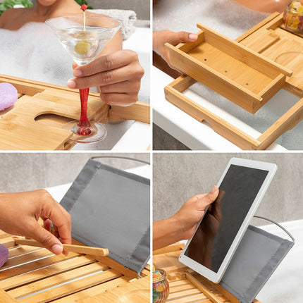 Roztažitelný bambusový podnos do vany Trayth InnovaGoods
