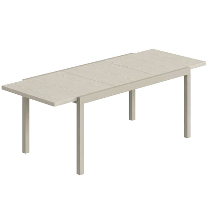 Extendable Outdoor Dining Table, Aluminum, 154-214 cm
