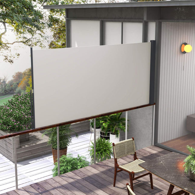 Zatahovací boční zástěna, 300 x 140 cm, ochrana proti UV a větru