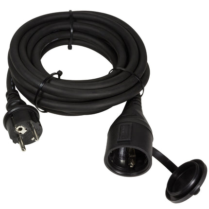 Verlängerungskabel Grounded Outdoor Schwarz 5m