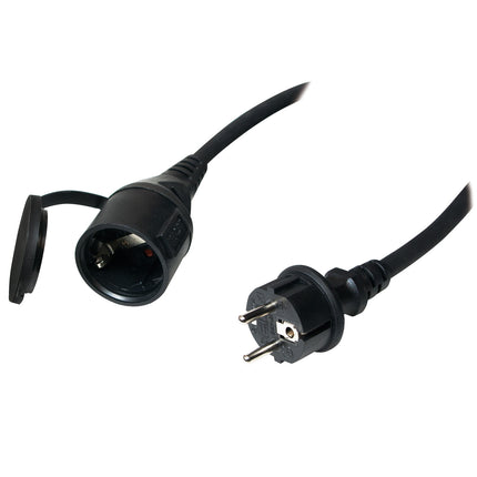 Verlängerungskabel Grounded Outdoor Schwarz 5m