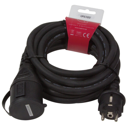Verlängerungskabel Grounded Outdoor Schwarz 5m
