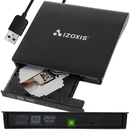 Externí disk + CD vypalovačka Izoxis 24351