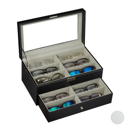 Eyeglass storage for 12 pairs