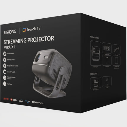 FHD 1080p projektor s Google TV, obraz 40-120"