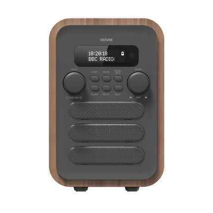 FM/DAB+ rádio Bluetooth dřevo/šedá