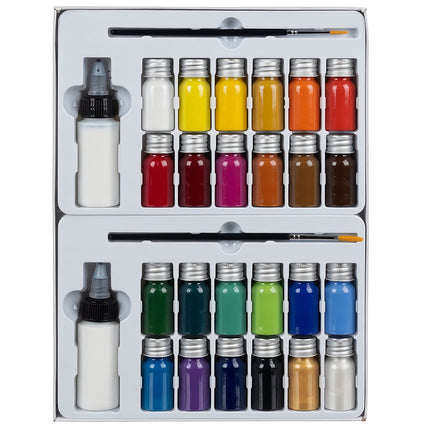 Barvy na textil - 24 ks 180ml Maaleo 22948