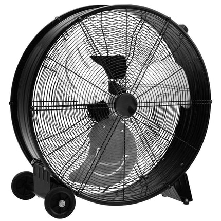 Ventilátor bubnový stojanový průmyslový podlahový ventilátor s kolečky 3 rychlosti větrný stroj pro sklad a dílnu