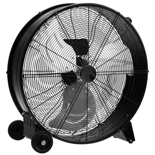 Ventilátor bubnový stojanový průmyslový podlahový ventilátor s kolečky 3 rychlosti větrný stroj pro sklad a dílnu