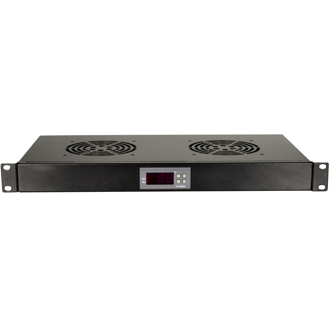 Ventilační jednotka pro 19" rack 2 ventilátory 25 dBA U1 černá