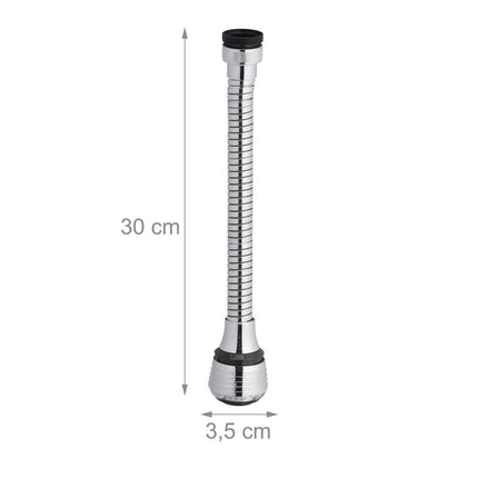 Faucet extension with 4 threads