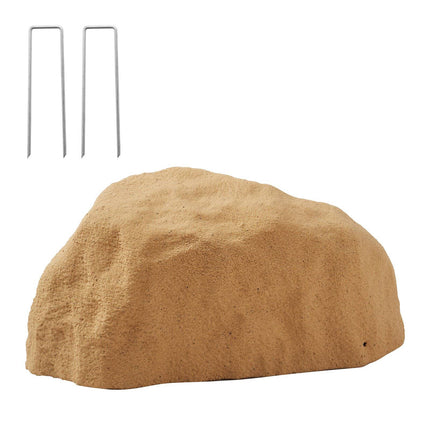 Faux Rock Well Pump Cover, Small HDPE, Sand Yellow