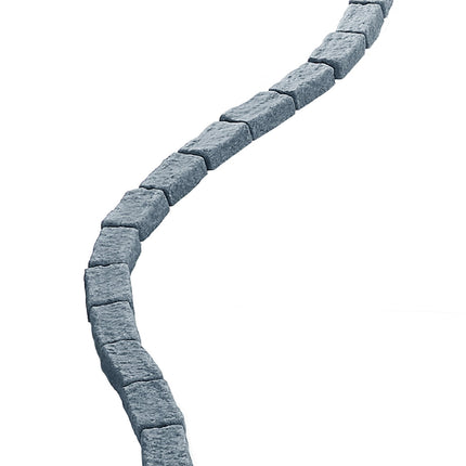 Faux Stone Landscape Edging, 46.4 in, 4-Pack Gray with Spikes