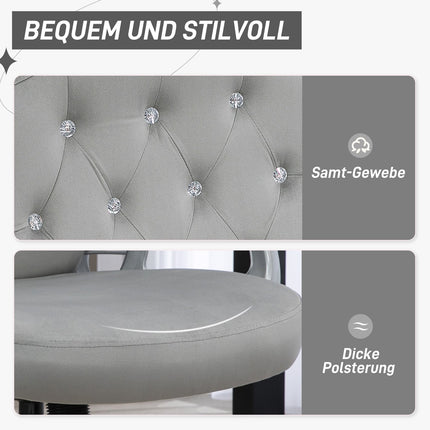 Ergonomická kancelářská židle ze syntetické kůže, nastavitelná, světle šedá