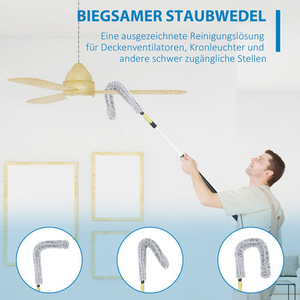Sada teleskopických prachovek z mikrovlákna 4v1, 73-180 cm