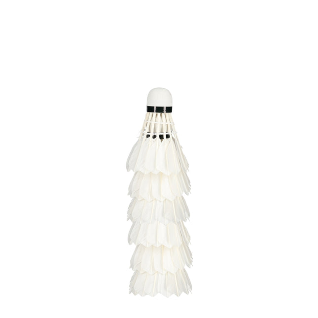 Feather Shuttlecocks, White, Pack of 6