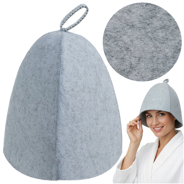Felt Sauna Hat – Thermal Protection, Universal Fit