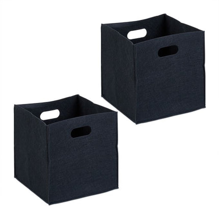 Felt storage box - 2 pcs