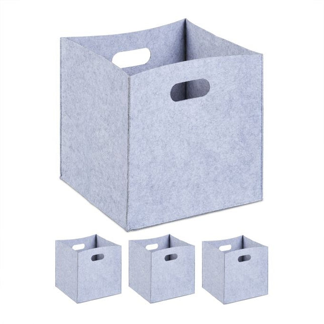 Plstěný úložný box - 4 ks