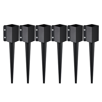 Fence Post Ground Spikes, 6-Pack, 24 In, Fits 3.5x3.5