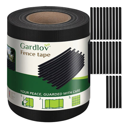 Plotová páska 19cmx35m 450g/m2 černá 23698