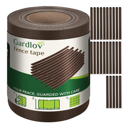 Plotová páska 19cmx35m 450g/m2 hnědá 23702