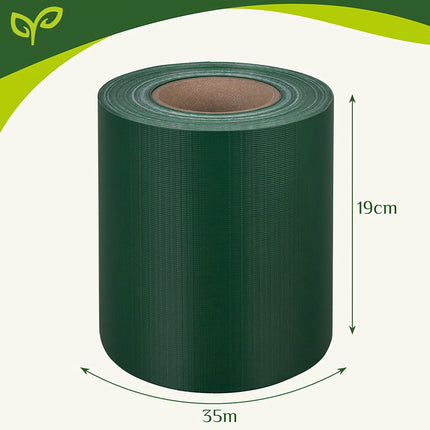 Plotová páska 19cmx35m 450g/m2 zelená 23699