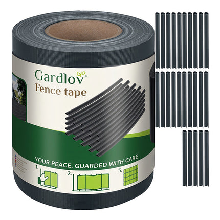 Plotová páska 19cmx35m 630g/m2 antracitová 23703