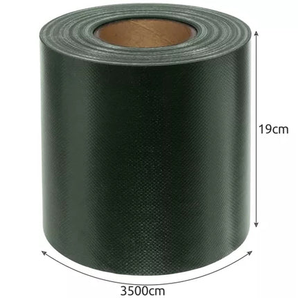 Fencing tape 19cmx35m 630g/m2 green 23706