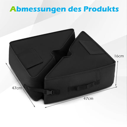 Fillable Umbrella Base, 40 kg Capacity, Black