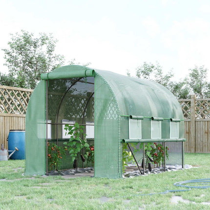 Průchozí fóliový skleník - UV ochrana, 6 oken, 2.95x2x2M