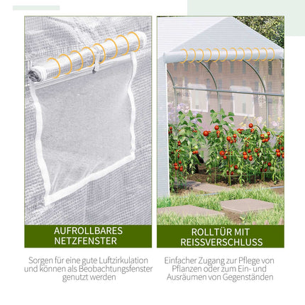 Fólie na skleník 4.45x2.99x2.05M, UV ochrana, odolná proti větru