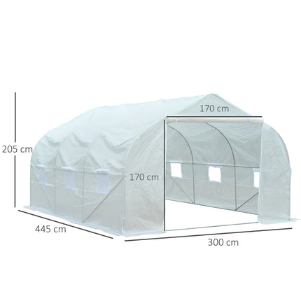 Fólie na skleník 4.45x2.99x2.05M, UV ochrana, odolná proti větru