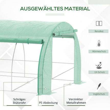 Tunelový fóliovník – průchozí, UV ochrana, 3.97x3x2M